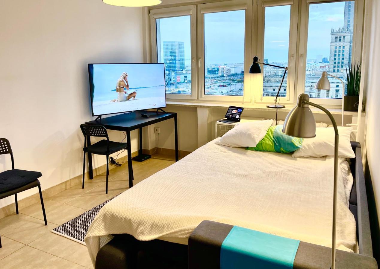 Super Apartament Palace 2X Metro Fast Wifi 500 Mbs Netflix Appletv Smarttv Panorama Miasta Варшава Экстерьер фото
