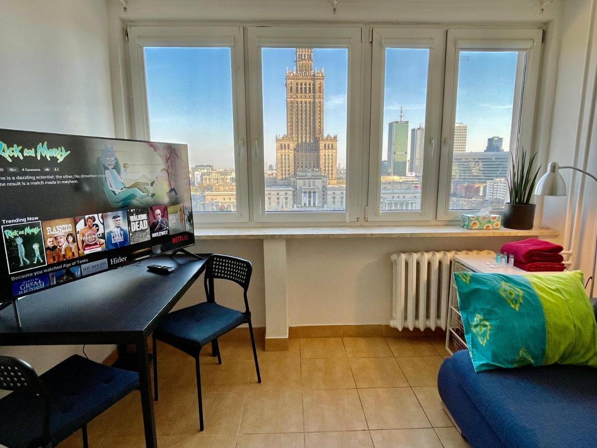 Super Apartament Palace 2X Metro Fast Wifi 500 Mbs Netflix Appletv Smarttv Panorama Miasta Варшава Экстерьер фото